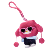 Sanrio Kawaii Hello Kitty Popstar Series Glint Plush Keychain Sanrio Kawaii Hello Kitty Popstar Series Glint Plush Keychain