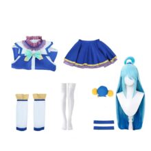 Kawaii Anime KonoSuba: God’s Blessing On This Wonderful World! Aqua Cosplay Costume With Wig Suit Kawaii Anime KonoSuba: God's Blessing On This Wonderful World! Aqua Cosplay Costume With Wig Suit