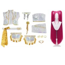 Kawaii KPop Demon Hunters Mira Costume With Wig Kawaii KPop Demon Hunters Mira Costume With Wig