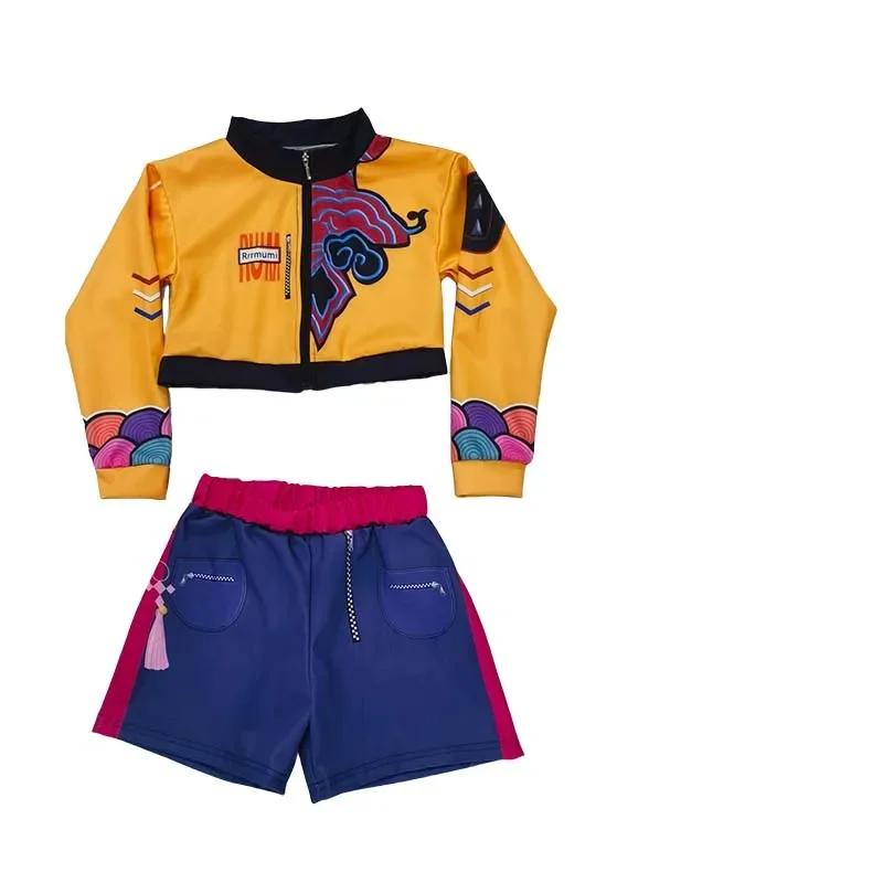 Kawaii Anime KPop Demon Hunters Rumi Cosplay Costume Set Suit