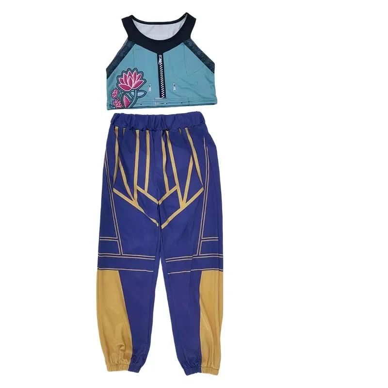 Kawaii Anime KPop Demon Hunters Zoey Cosplay Costume Set Suit