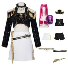 Kawaii Anime KPop Demon Hunters Mira Cosplay Costume With Wig Suit Kawaii Anime KPop Demon Hunters Mira Cosplay Costume With Wig Suit