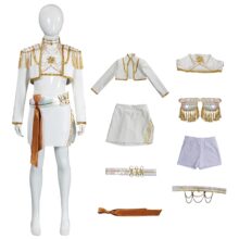 Kawaii Anime KPop Demon Hunters Mira Cosplay Costume White Suit Kawaii Anime KPop Demon Hunters Mira Cosplay Costume White Suit