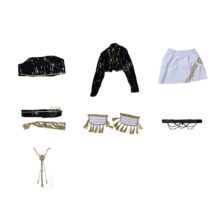 Kawaii Anime KPop Demon Hunters Mira Cosplay Costume Outfit Kawaii Anime KPop Demon Hunters Mira Cosplay Costume Outfit