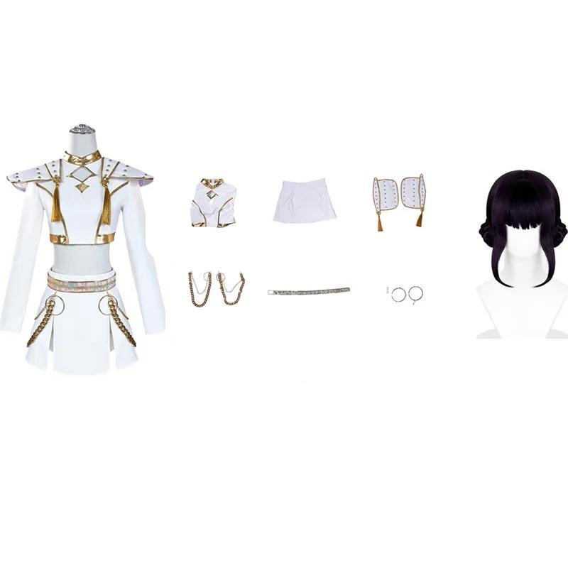 Kawaii Anime Demon Hunters Kpop Zoey Cosplay Costume With Wig Suit