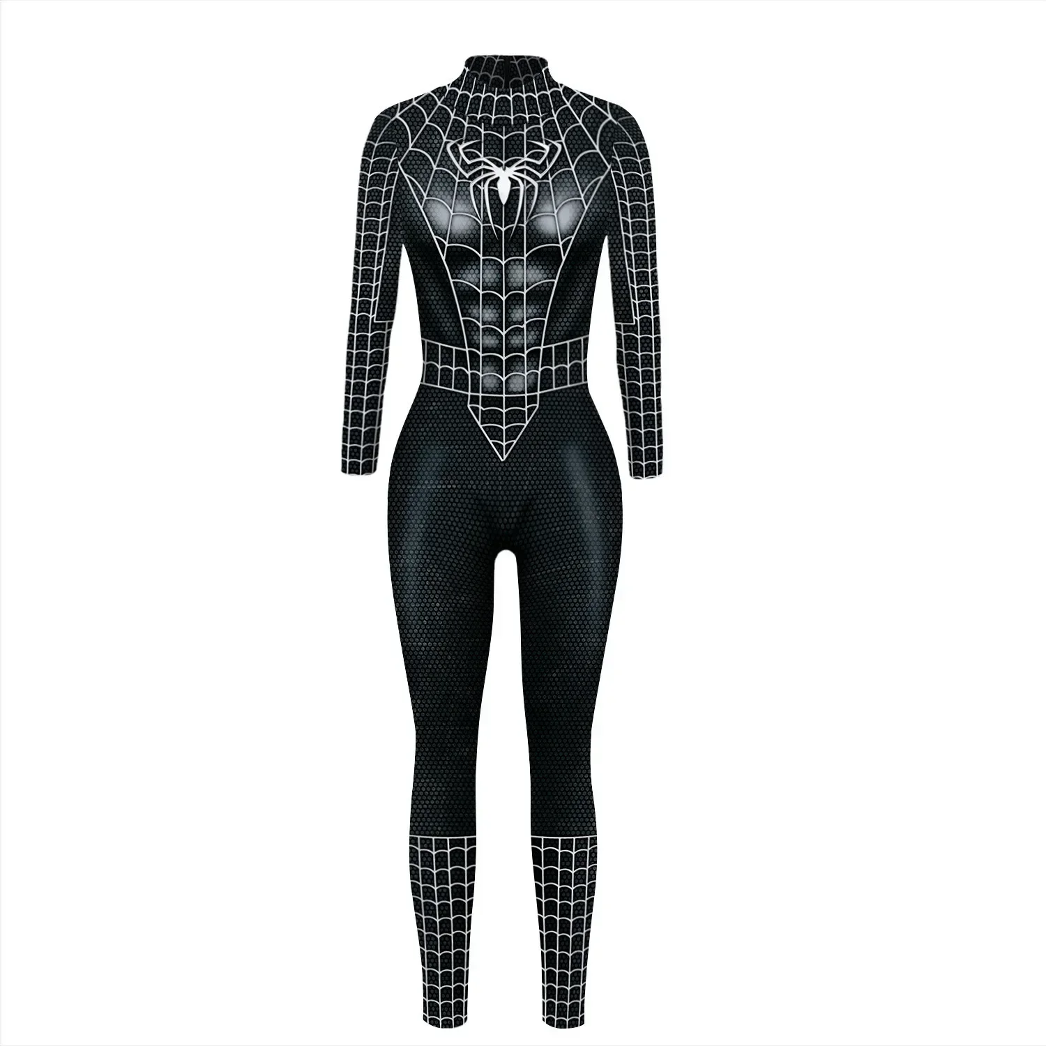 Kawaii Skeleton Print Black Cosplay Costume