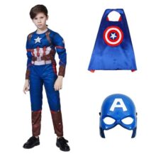 Kawaii Captain America Cosplay Costume For Kids Kawaii Captain America Cosplay Costume For Kids