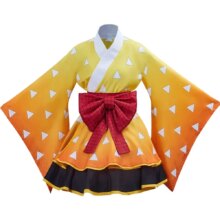 Kawaii Anime Demon Slayer Zenitsu Agatsuma Cosplay Costume Kawaii Anime Demon Slayer Zenitsu Agatsuma Cosplay Costume