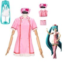 Anime Vocaloid Hatsune Miku Nurse Kawaii Cosplay Costume With Wig Anime Vocaloid Hatsune Miku Nurse Kawaii Cosplay Costume With Wig
