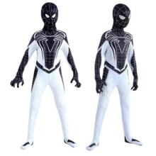MINISO Negative Zone Spiderman Costume Kids Superhero Cosplay Jumpsuit Adult Zentai Halloween White Spider-Man Anime Suit MINISO Negative Zone Spiderman Costume Kids Superhero Cosplay Jumpsuit Adult Zentai Halloween White Spider-Man Anime Suit