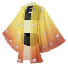 Anime Kawaii Demon Slayer Zenitsu Agatsuma Cosplay Costume Anime Kawaii Demon Slayer Zenitsu Agatsuma Cosplay Costume