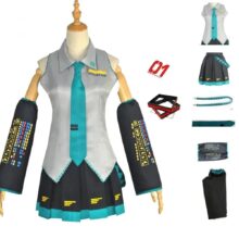 Anime Hatsune Miku Kawaii Cosplay Costume Set Anime Hatsune Miku Kawaii Cosplay Costume Set