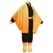 Anime Demon Slayer Kimetsu Agatsuma Kawaii Cosplay Costume Anime Demon Slayer Kimetsu Agatsuma Kawaii Cosplay Costume