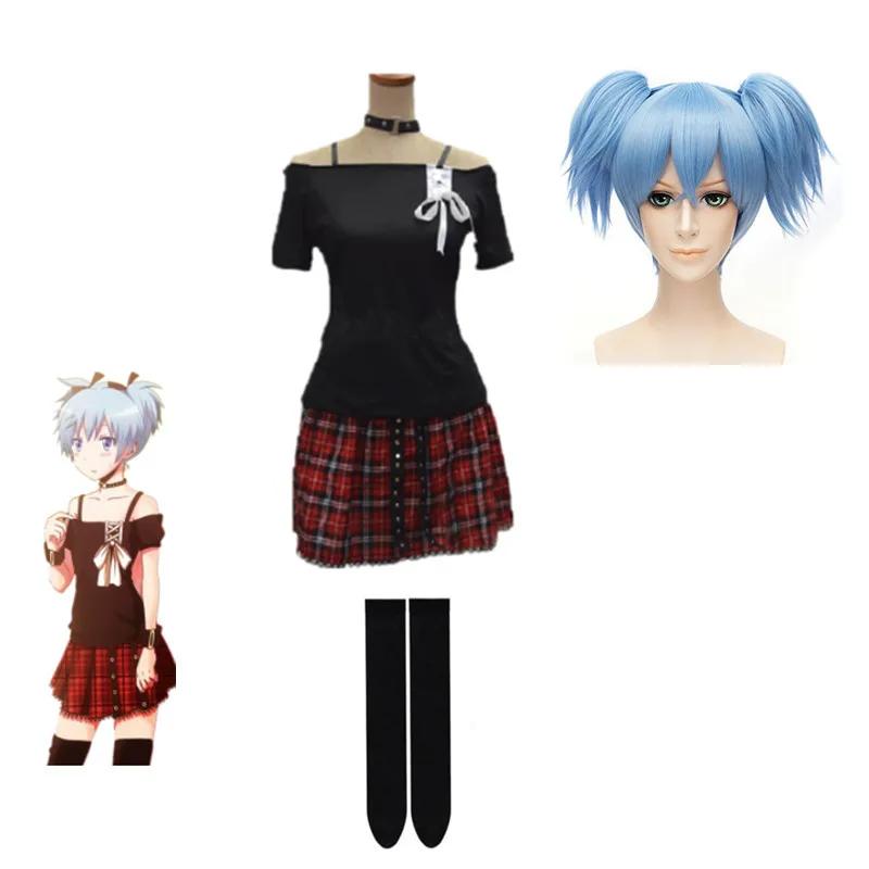 Kawaii Anime Shiota Nagisa Cosplay Costume With Wig