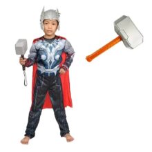 Kawaii Thor Cosplay Costume For Children With Hammer Kawaii Thor Cosplay Costume For Children With Hammer
