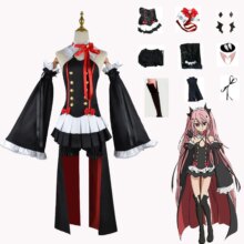 Anime Kawaii Seraph Of The End Krul Tepes Cosplay Costume Outfit Anime Kawaii Seraph Of The End Krul Tepes Cosplay Costume Outfit