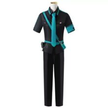 Miku Koi Wa Sensou Cosplay Costume Black Version Workwear Love is War Project Sekai Halloween Top Pants Outfits for Men Miku Koi Wa Sensou Cosplay Costume Black Version Workwear Love is War Project Sekai Halloween Top Pants Outfits for Men