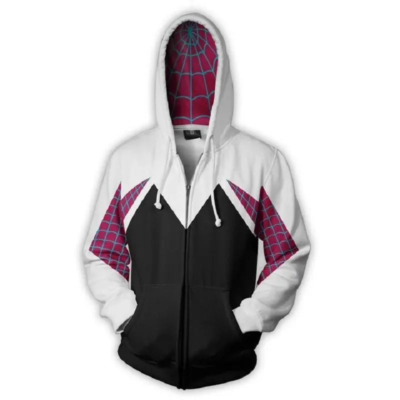Anime Kawaii Gwen Stacy Ghost-Spider Cosplay Costume For Adult
