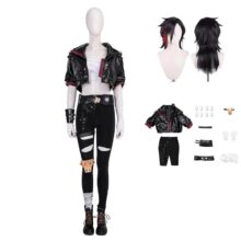 Kawaii Underground Fighter V Cosplay Costume And Wig Suit Kawaii Underground Fighter V Cosplay Costume And Wig Suit