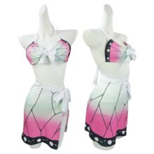Kawaii Anime Demon Slayer Kimetsu No Yaiba Kochou Shinobu Cosplay Costume Swimsuit Kawaii Anime Demon Slayer Kimetsu No Yaiba Kochou Shinobu Cosplay Costume Swimsuit