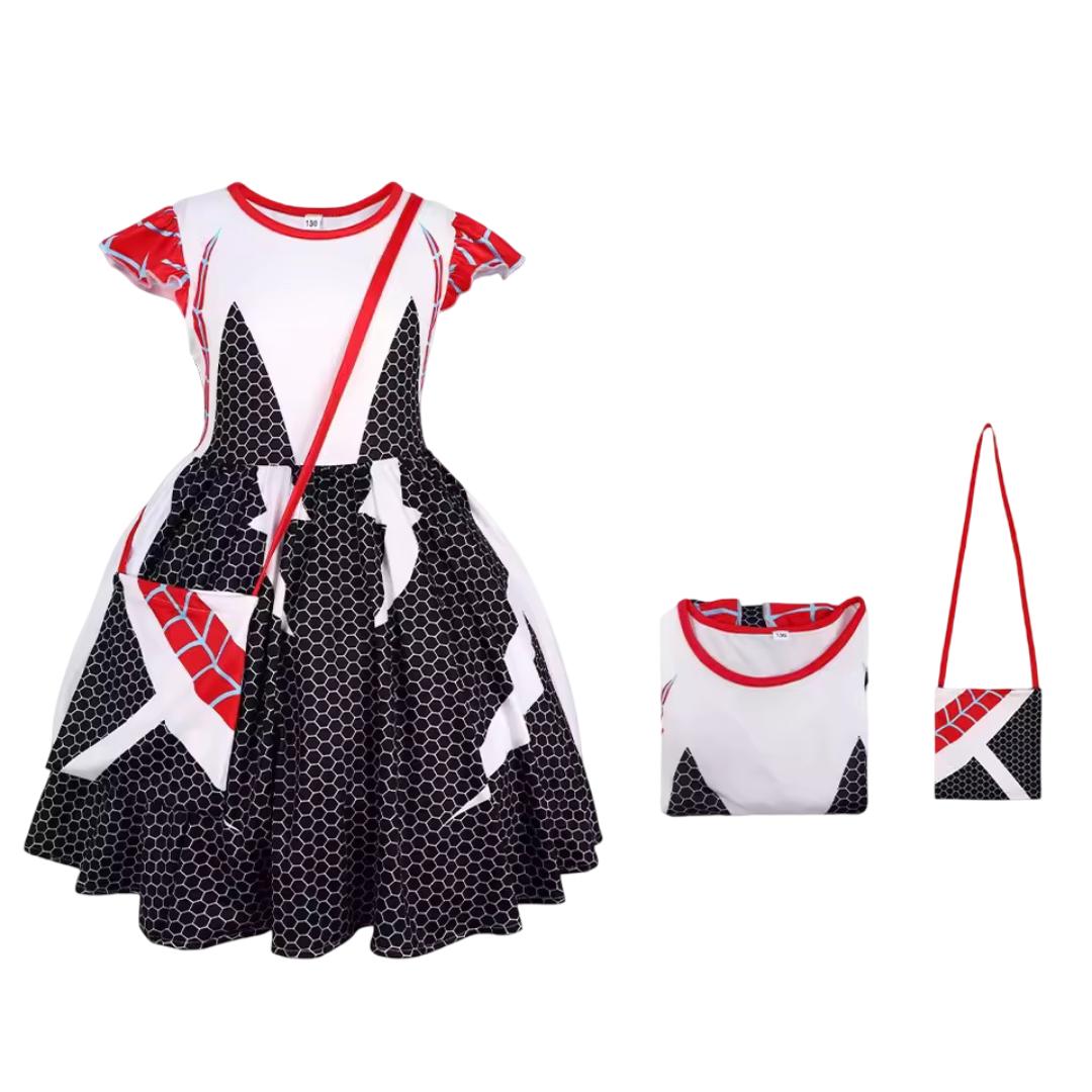 Kawaii Gwen Stacy Grey Gwen Cosplay Costume Gown