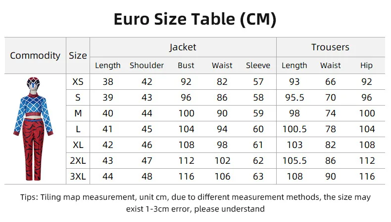 Kawaii Jojo Bizarre Adventure Guido Mista Cosplay Costume