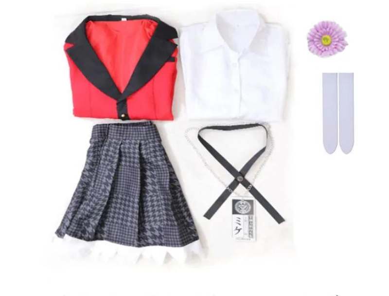 Kawaii Anime Yumeko Jabami Cosplay Costume With Sock