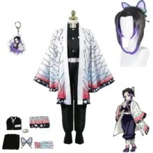 Kawaii Anime Demon Slayer Shinobu Kochō Cosplay Costume And Wig Kawaii Anime Demon Slayer Shinobu Kochō Cosplay Costume And Wig