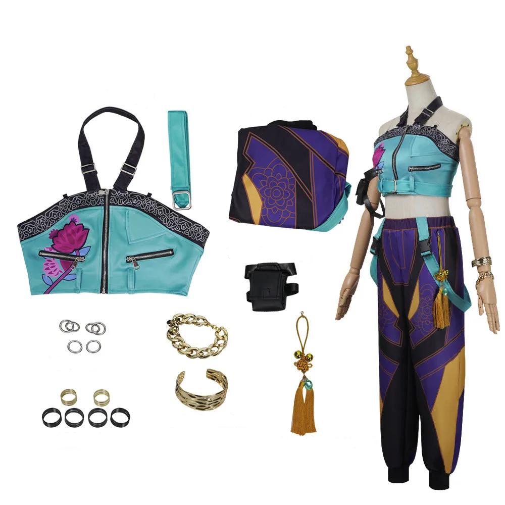 Anime Kawaii K-pop Demon Hunters Zoey Cosplay Costume Outfit For Adult Anime Kawaii K-pop Demon Hunters Zoey Cosplay Costume Outfit For Adult