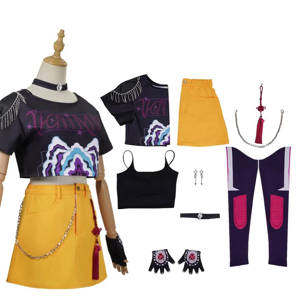 Anime Kawaii K-pop Demon Hunters Mira Cosplay Costume Outfit For Adult