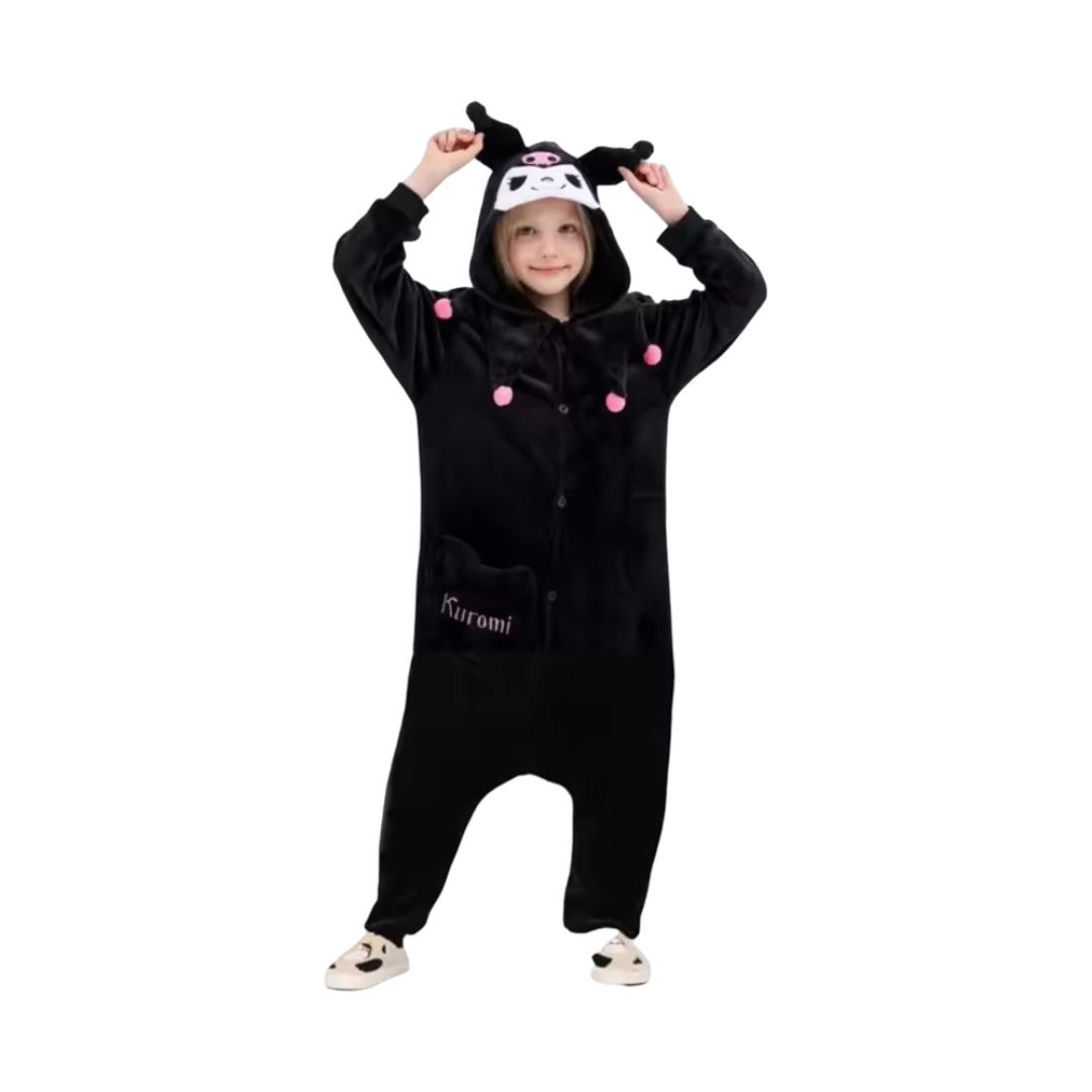 Kawaii Cartoon Kuromi Cosplay Costume For Kids