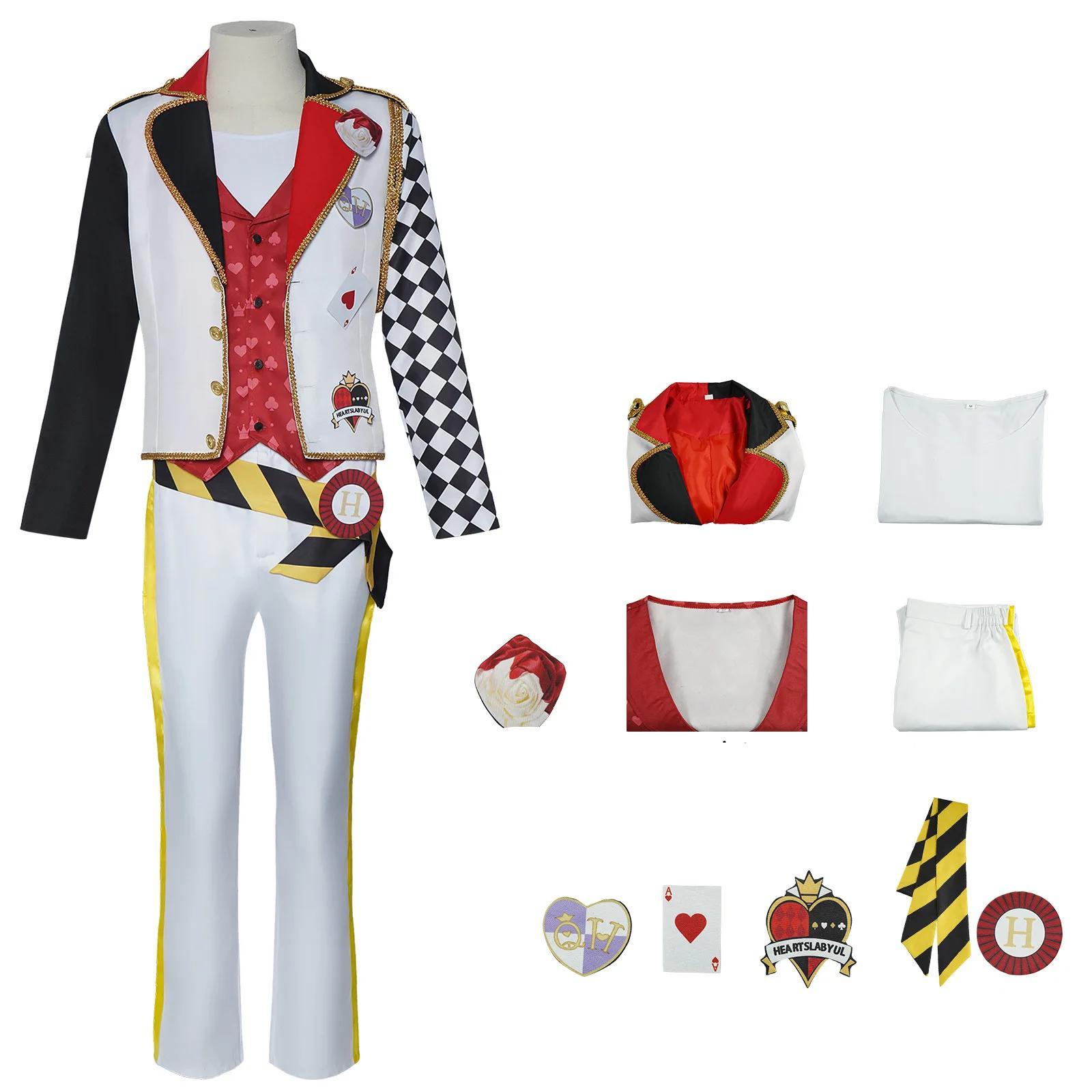 Kawaii Anime Riddle Rosehearts Cosplay Ace Costume Suit