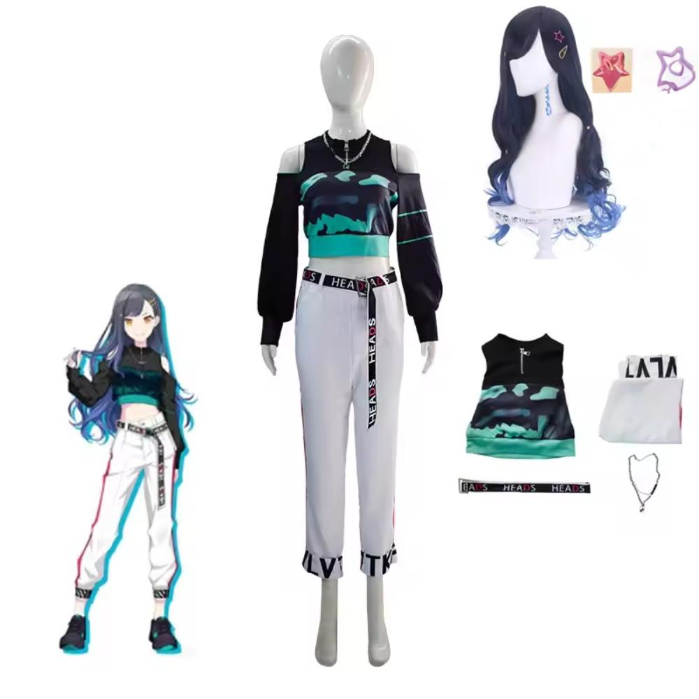  Anime Kawaii Shiraishi Cosplay Costume With Wig