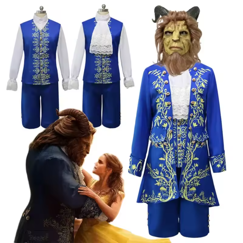 Kawaii Anime Beauty And The Beast Prince Adam Cosplay Costume Suit