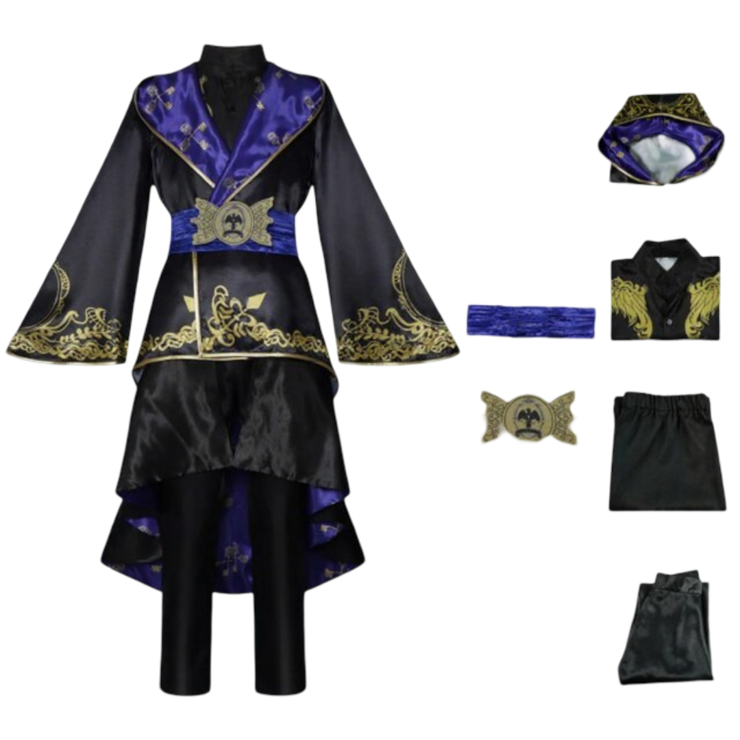 Kawaii Twisted Wonderland Night Raven Cosplay Costume Set