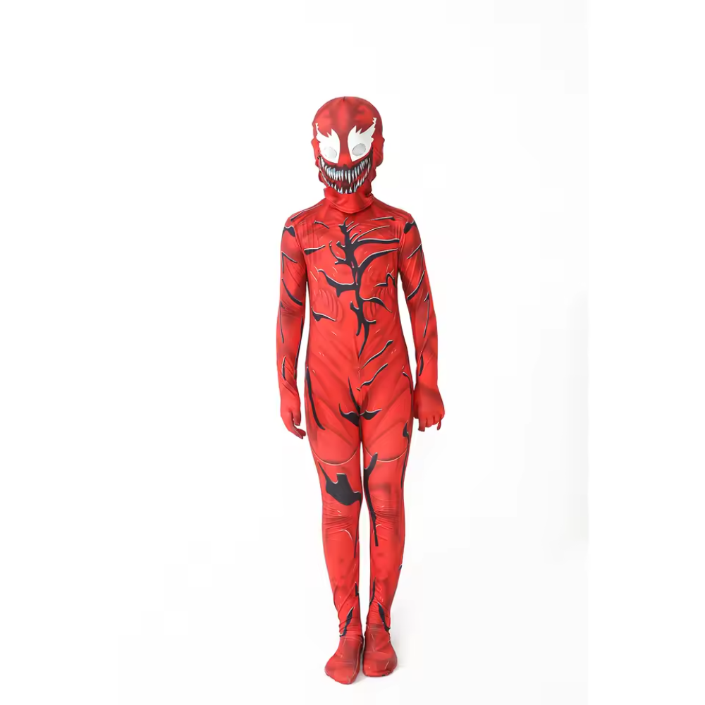 Kawaii Superhero Red Venom Costume Jumpsuit Kawaii Superhero Red Venom Costume Jumpsuit