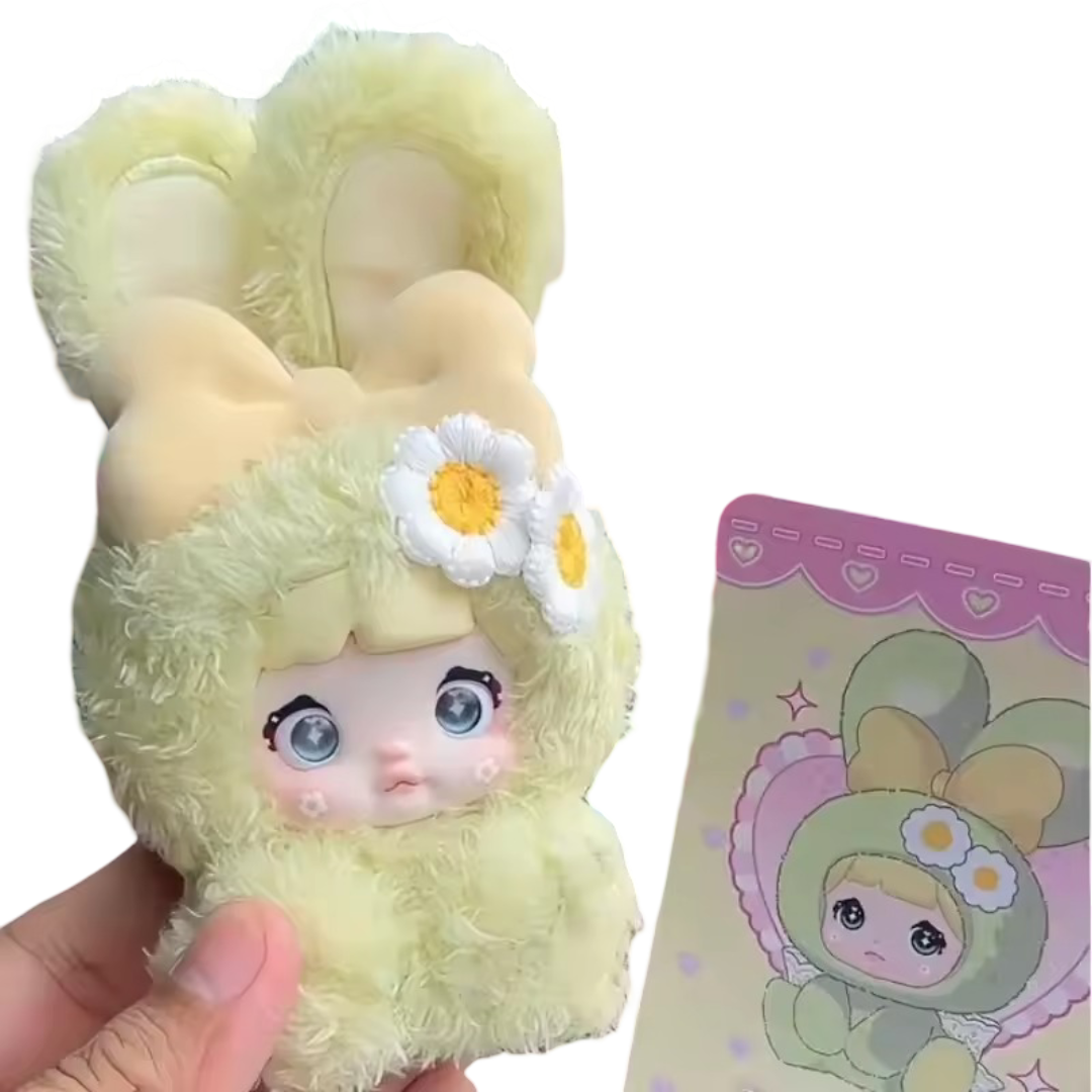 Kawaii Nommi Baby Sweetheart Bunny Series Mint Cream Plush Toy