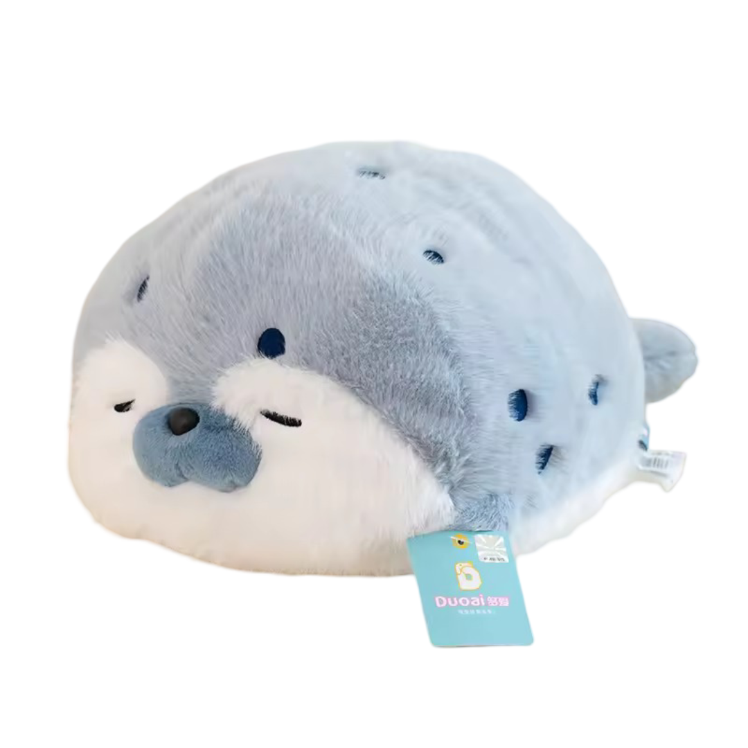Cartoon Kawaii Blue Otter Plush Toy
