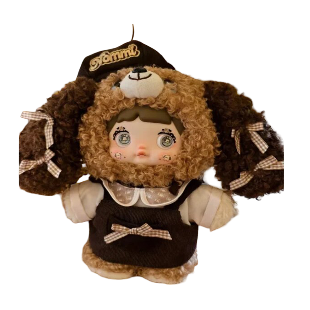 Kawaii Nommi Little Daisies Series Chocolate Dog Plush Toy