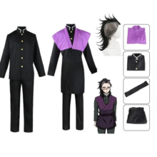 Kawaii Anime Demon Slayer Genya Shinazugawa Cosplay Costume And Wig Kawaii Anime Demon Slayer Genya Shinazugawa Cosplay Costume And Wig