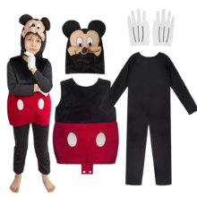 4Pcs/Set Kawaii Mickey Mouse Cosplay Costume 4Pcs/Set Kawaii Mickey Mouse Cosplay Costume