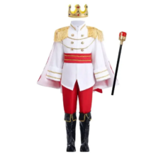Kawaii 7 Pieces Boy King Cosplay Costume Red Outfit Kawaii 7 Pieces Boy King Cosplay Costume Red Outfit