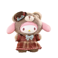 Kawaii Cartoon TOP TOY x Sanrio Characters Afternoon Tea series My Melody Covered Bear Toy Kawaii Cartoon TOP TOY x Sanrio Characters Afternoon Tea series My Melody Covered Bear Toy