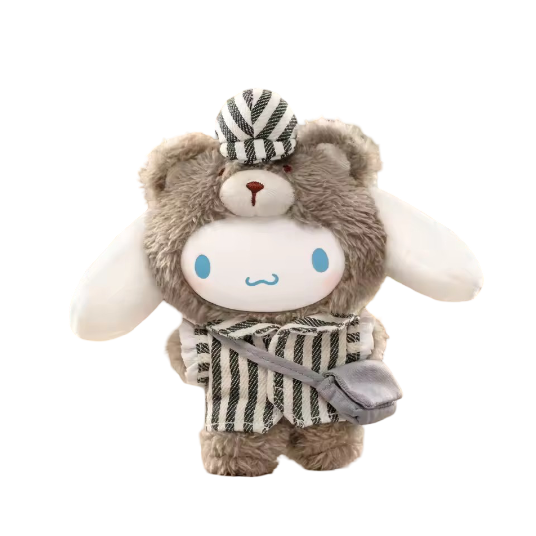 Kawaii Cartoon TOP TOY x Sanrio Characters Afternoon Tea series Cinnamoroll Covered Bear Toy