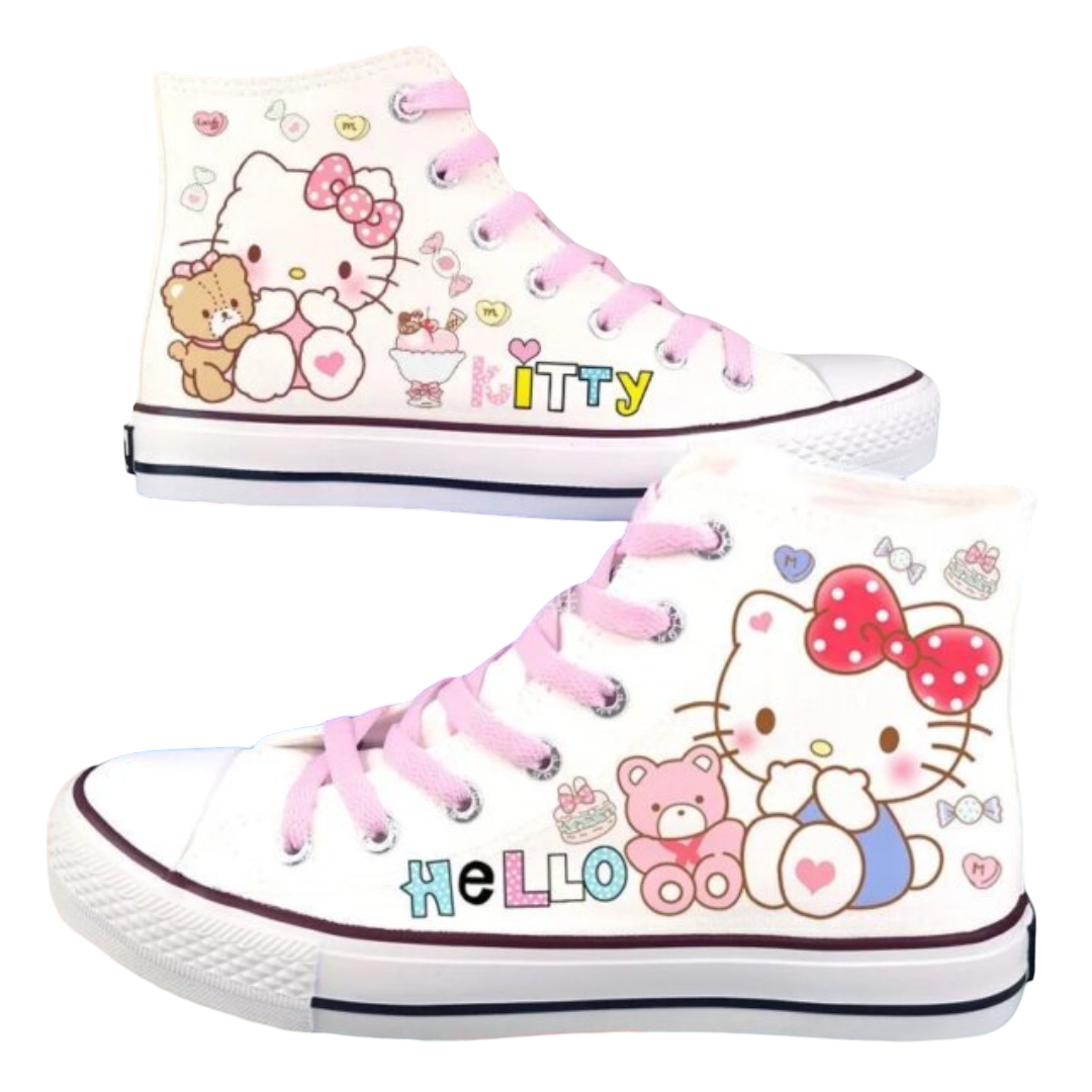Kawaii Cartoon Hello Kitty Shoes