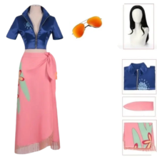 Kawaii Anime One Piece Nico Robin Cosplay Costume And Wig Kawaii Anime One Piece Nico Robin Cosplay Costume And Wig