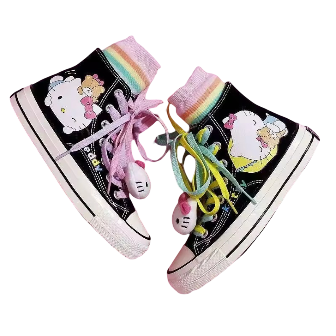 Kawaii Anime Sanrio Hello Kitty Canvas Shoes