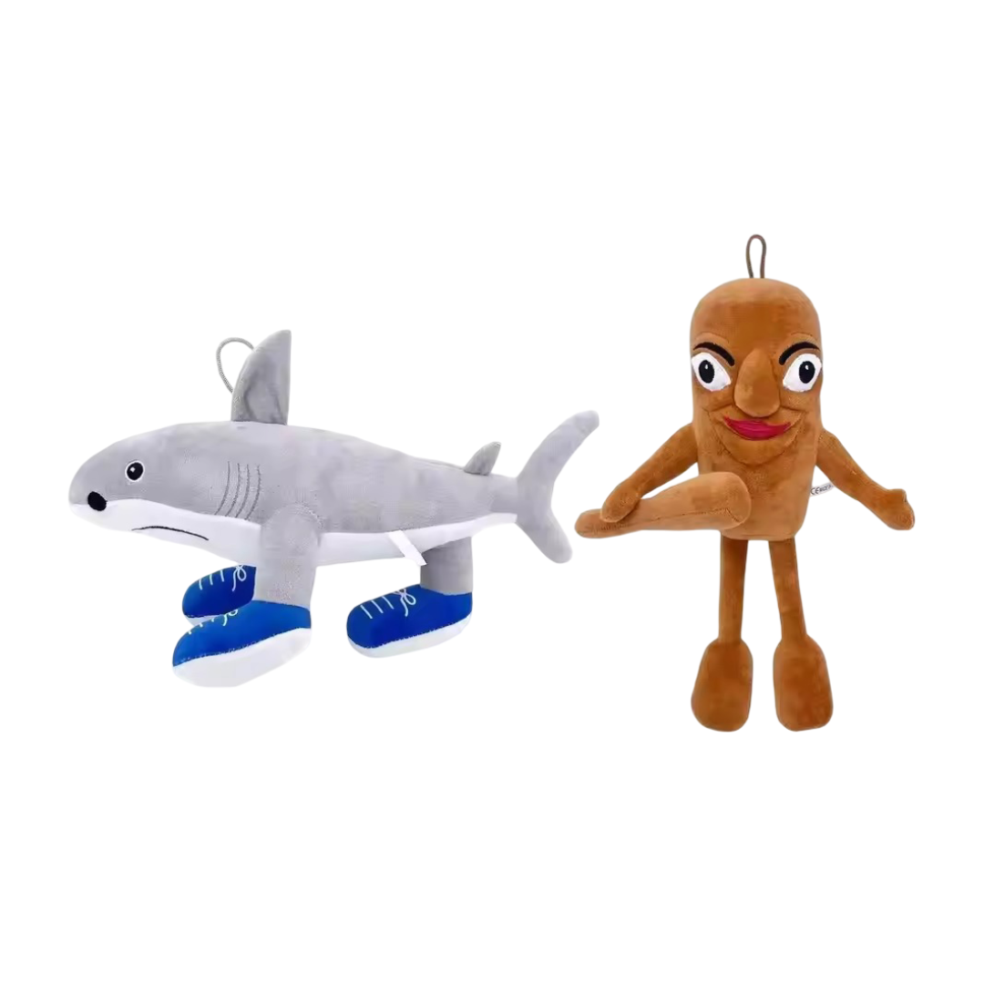 Kawaii Italian Brainrot Tung Tung Sahur And Tralalero Tralala Toy