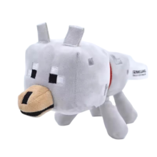 Cartoon Kawaii Minecraft Wolf Plush Toy Cartoon Kawaii Minecraft Wolf Plush Toy
