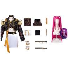 Kawaii Anime KPop Demon Hunters Mira Cosplay Costume And Wig Kawaii Anime KPop Demon Hunters Mira Cosplay Costume And Wig